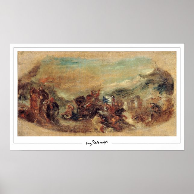 Eugène Delacroix Zedign Art Poster nº 517 (Frente)