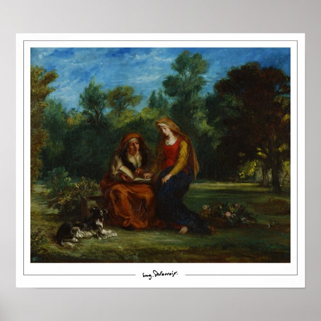 Eugène Delacroix Zedign Art Poster nº 627 (Frente)