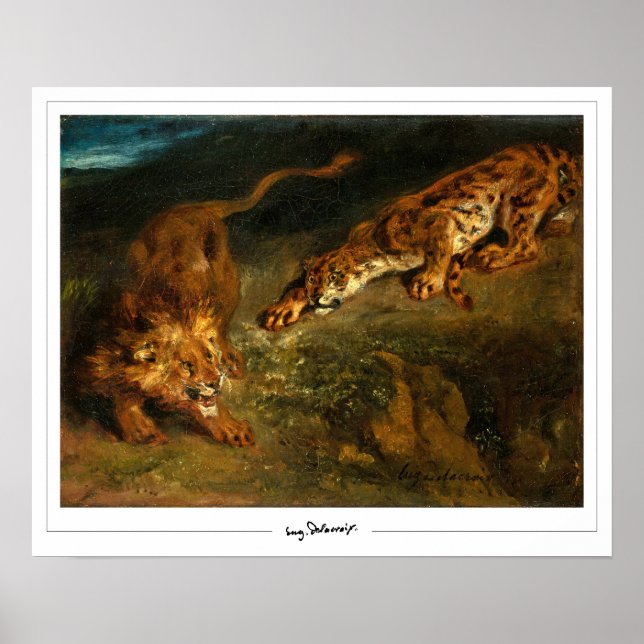 Eugène Delacroix Zedign Art Poster nº 637 (Frente)