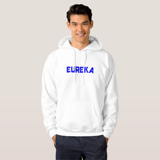 😜 💡 Eureka-Engraçado Exclamação Legal Pullover M (Frente Completa)