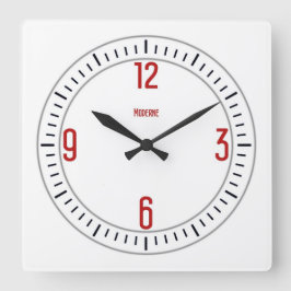 Euromoderno 1 Relógio Vermelho