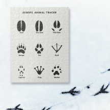 Europa Animal Tracks Quebra-cabeça