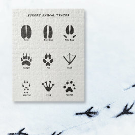 Europa Animal Tracks Quebra-cabeça