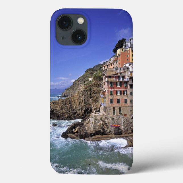 Europa, Itália, Riomaggiore. Riomaggiore é constru (Verso)