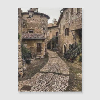   European Stone Path Village