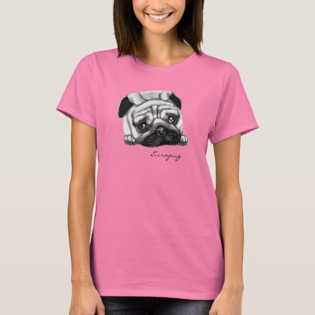 Europug: Caras Tristes Ringer T-Shirt (Frente)