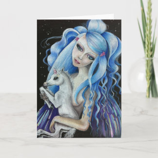 Evangeline & cartão de cumprimentos vazio do lírio