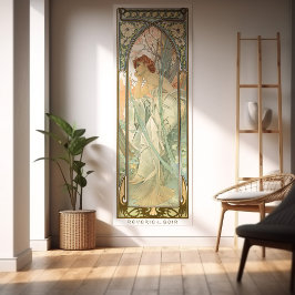 Evening Reverie Art Nouveau Poster Set 4/4 Mucha