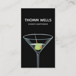 Evento Bartender Martini Cartão de visita