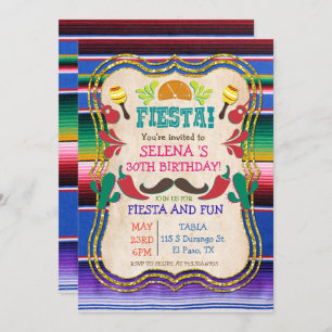 EVENTO - Convite de festas Fiesta Mexicano