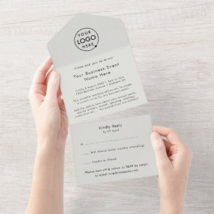 Evento corporativo RSVP de Logotipo Moderno Mini