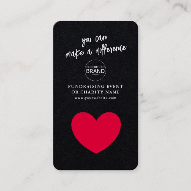 Evento de arrecadação de fundos Cartão com fotos d (Frente)