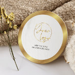 Evento de negócios corporativo do Dourado Logotipo<br><div class="desc">Crie portas copos de papel da marca personalizada com este white paper corporativo e Portas copos Douradas de papel de logotipo de empresa. Apresentando um design de ouro falso moderno com seu logotipo no centro e texto personalizado. Uma forma excelente de promover sua empresa no próximo evento, como casa aberta,...</div>