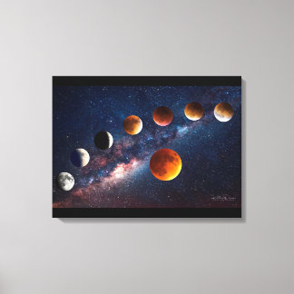 Evento lunar Super Lua, Canvas 24x18