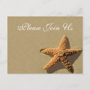 Evento Tropical De Starfish E Convite De Casamento