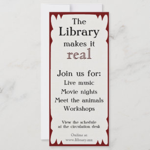 Eventos Rackcard da biblioteca