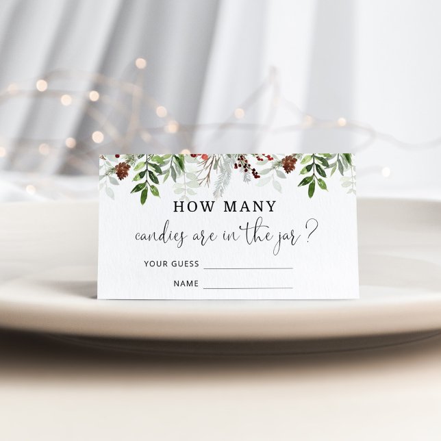 Evergreen adivinha quantos cartões (Criador carregado)