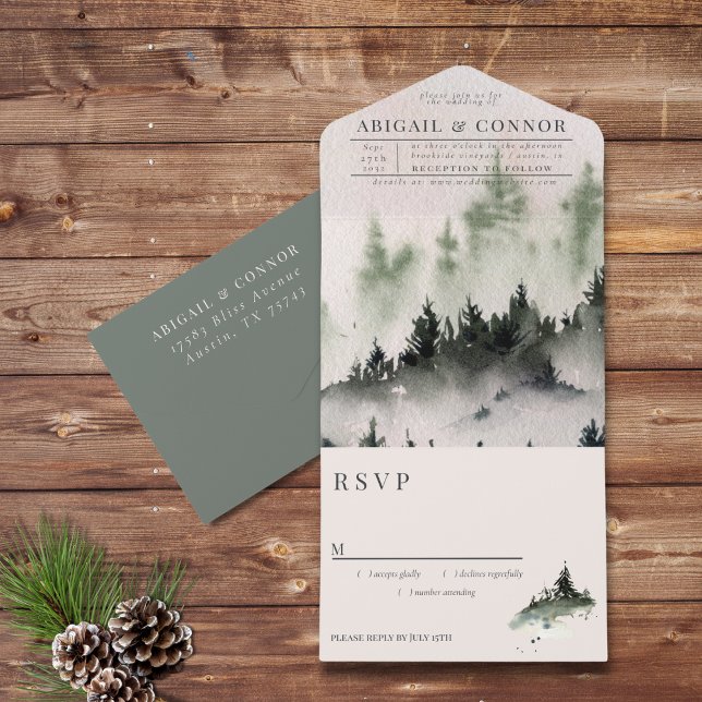 Evergreen Mountain Mist - Cinza russa de inverno b (Criador carregado)