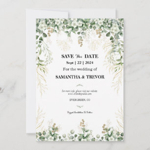 Evergreens Encantados: Salve O Convite De Data