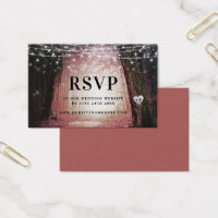Evermore | Placas de inserção RSVP Rosa-Florestal