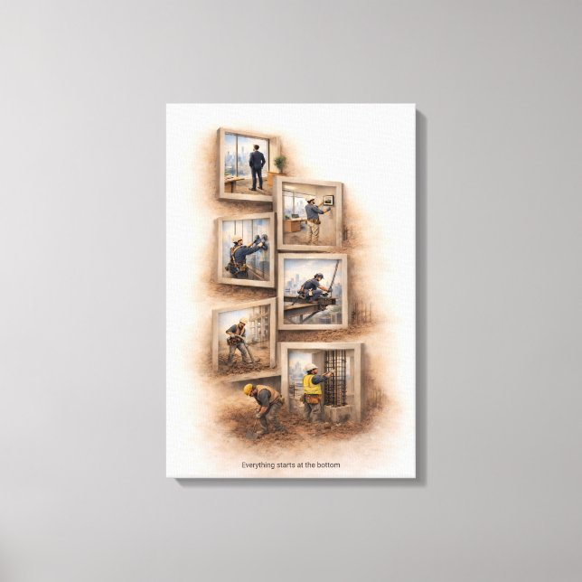 Everything Starts at the Bottom  Canvas Print (Frente)