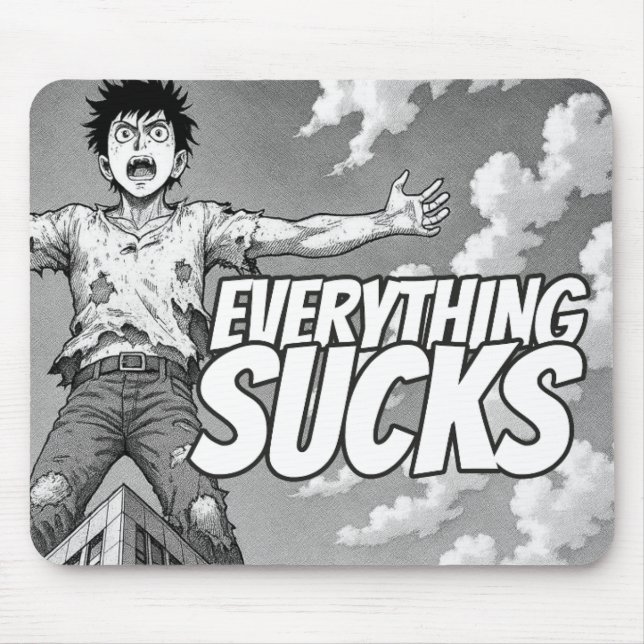 Everything Sucks Mousepad - Weirdest Timeline (Frente)
