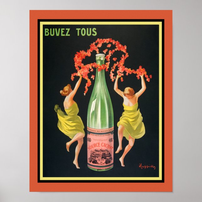 Evian-Cachat Buvez-Tous Cappiello Poster (Frente)