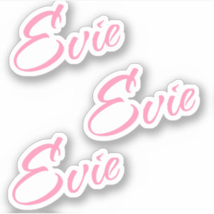 Evie Decorative Name (Nome decorativo) no adesivo 
