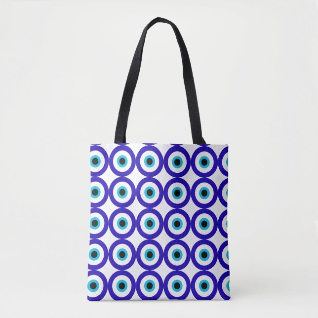 Evil Eye Protection All-Over Pattern Tote bag (Frente)
