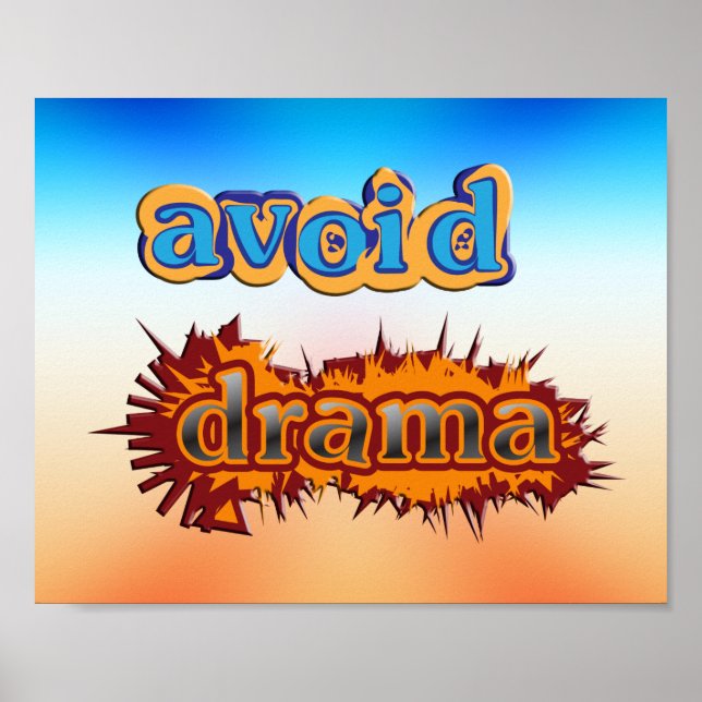Evitar Poster de Drama (Frente)