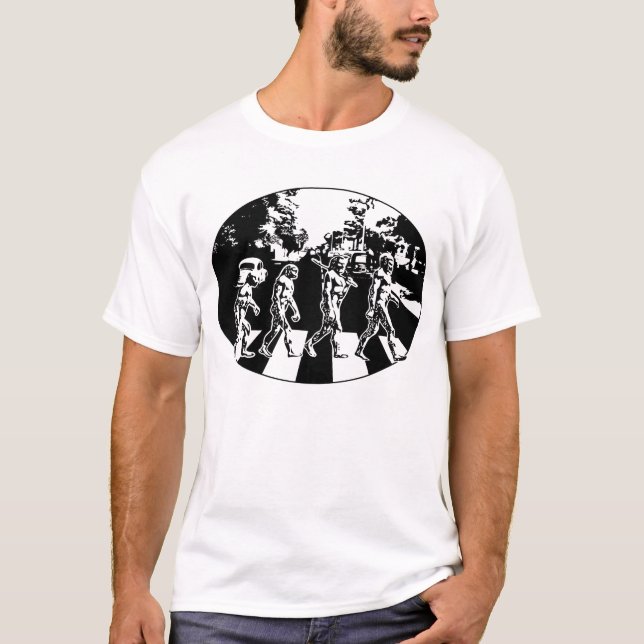 Evolução - Abbey Road Parody T-Shirt (Frente)