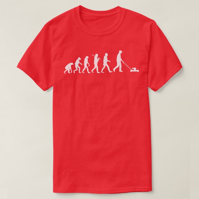 Evolução da camisa de cortar grama do homem (Frente do Design)