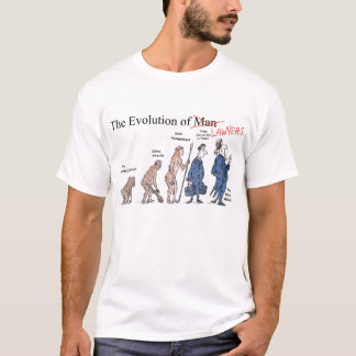 Evolução da camisa do T dos homens dos advogados