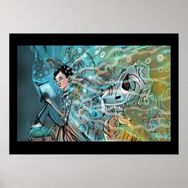 Evolução do Impressão de Ilustração por Chris Jay (Frente)