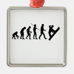 Evolução do snowboard dos enfeites de natal