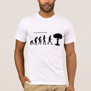 Evolução do t-shirt (branco) de Sattrical do hom