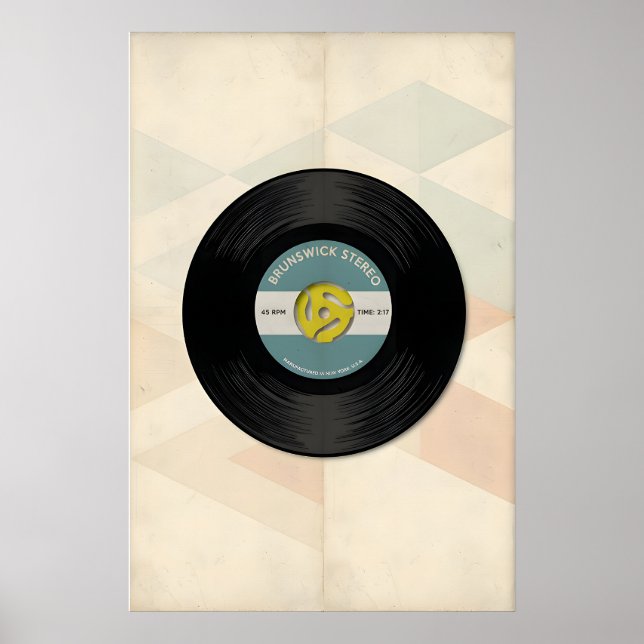 Evolução Musical Impressão de Disco de Vinil 45 -  (Frente)
