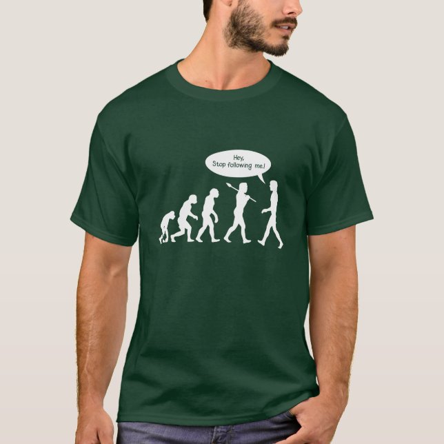 Evolução na camisa com macacos (Frente)