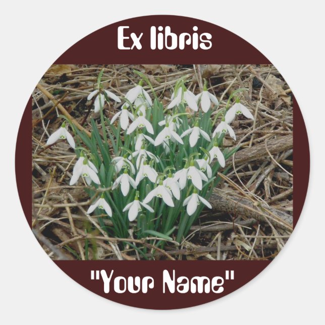 Ex-líbris Colírios de Neve (Frente)
