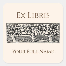 Ex Libris de Árvores Medievais, Etiquetas de Livro