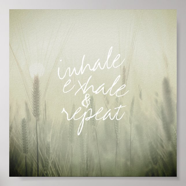 exalar texto de poster na foto da natureza (Frente)