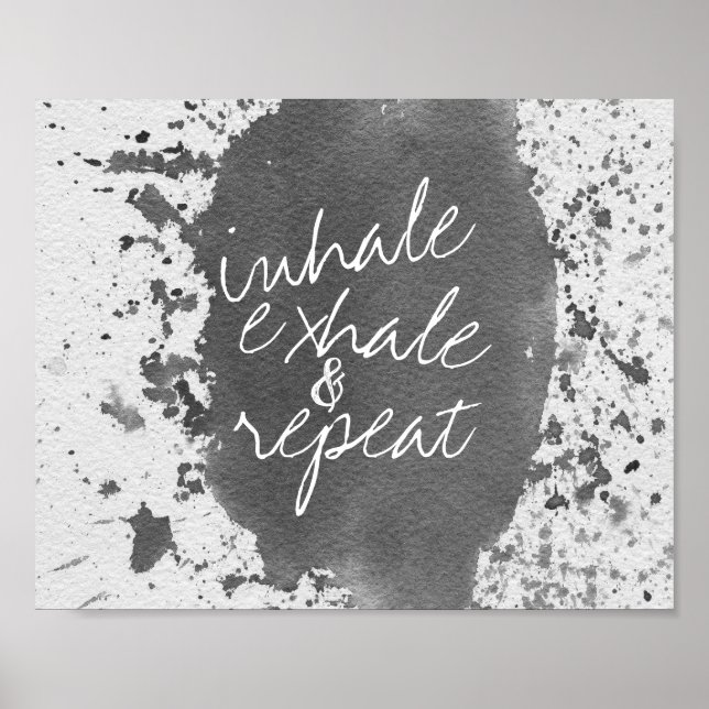 exalar texto de poster para texto em aquarela (Frente)