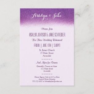 Exame de Casamento Plum 3,5x5 e Convite para Janto