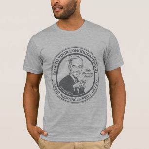 Exame de Ron Paul o t-shirt de Federal Reserve
