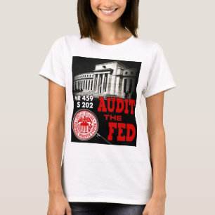 Examine a fêmea do t-shirt de Fed
