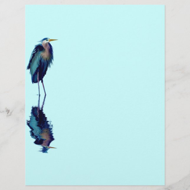 Excelente Azul Heron Birdlover (Frente)