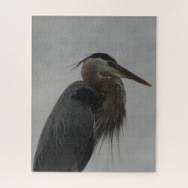 Excelente Azul Heron Jigsee Quebra-cabeça