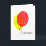 Excelente - balões coloridos dos cartões de<br><div class="desc">Um cartão simples,  limpo,  agradável e colorido para um excelente - neto dos balões em seu aniversário. O texto interno é customizável.</div>