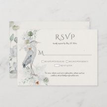 Excelente Blue Heron Eethal Floral RSVP