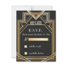 Excelente Gatsby - placa RSVP inspirada